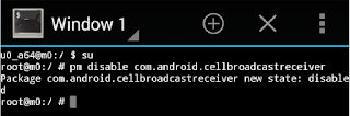 cell broadcast channel 50 disable command