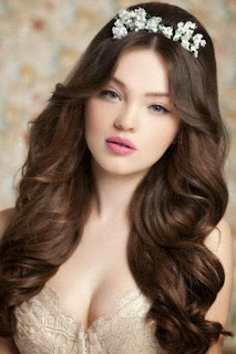 Hairstyles for long hair for the bride