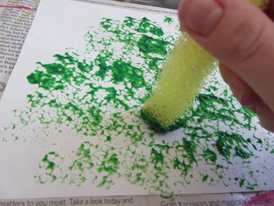 sponge painting