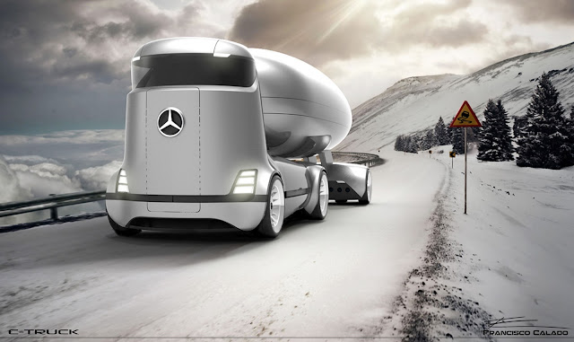 2017 Mercedes-Benz E-Truck Concept - #mercedes #truck #concept