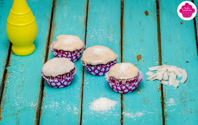 Muffins citron et noix de coco avec glaçage 