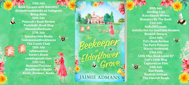 The Beekeeper at Elderflower Grove by Jaimie Admans full blog tour banner