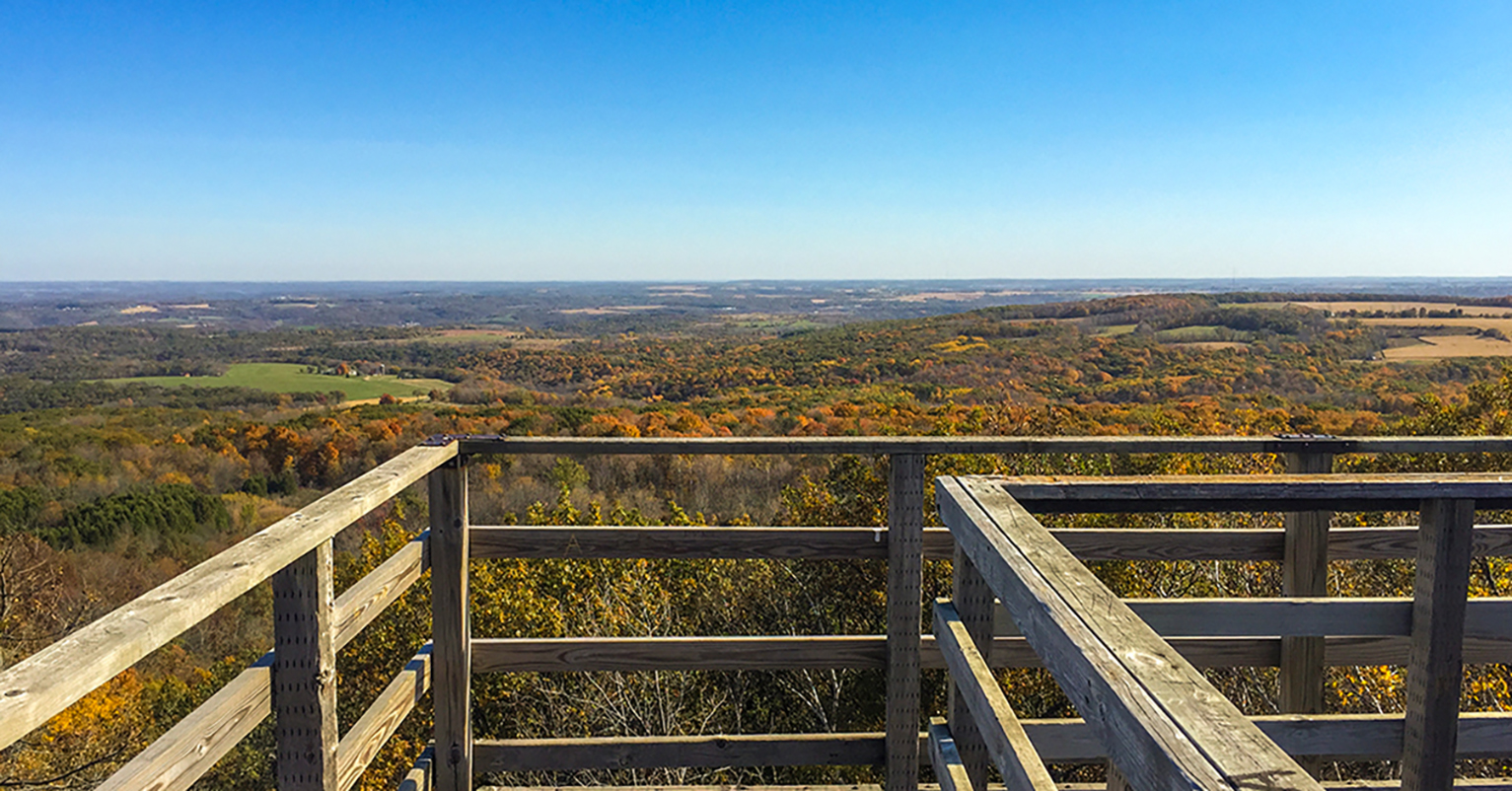 The West Observation Tower at Blue Mound State Park