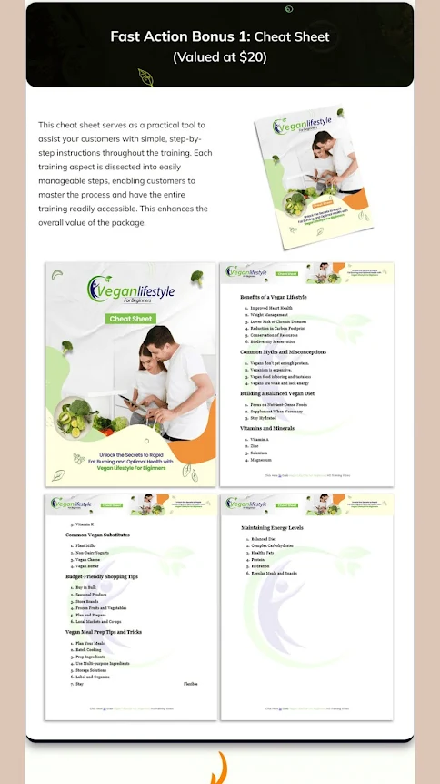 PLR Vegan Lifestyle for Beginners Review