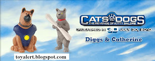 Burger King Cats and Dogs Toys - Revenge of Kitty Galore - Diggs and Catherine