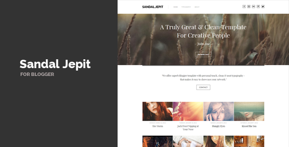 Free Download Sandal Jepit Blogger Template