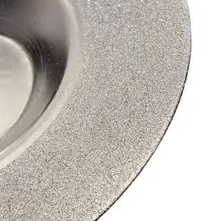 A practical use for this diamond coated grinding disc as a process to abrasive or polishing non-metallic hard materials.