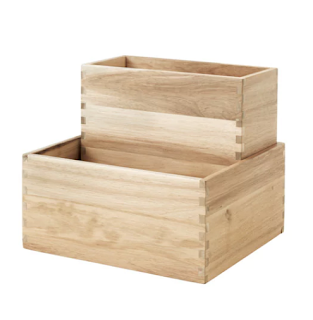 Ikea wooden box set