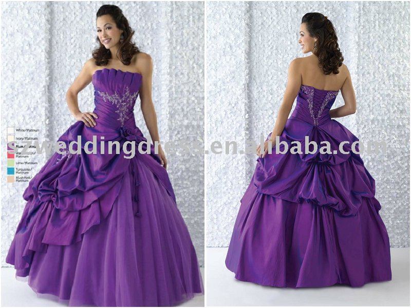 purple wedding dresses