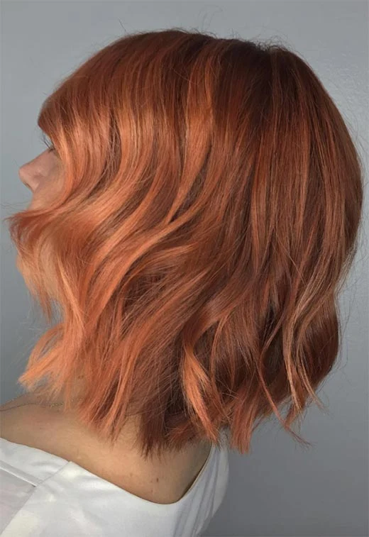 copper balayage hair ideas 003