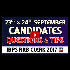 Questions & Tips | 23rd & 24th September | Reasoning | RRB CLERK 2017
