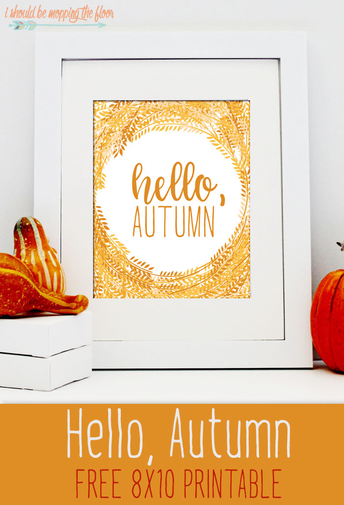 Hello, Autumn Free Printable