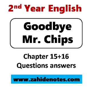 2nd year English Mr chips notes