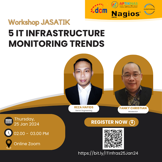 Join Our Workshop JASATIK "5 IT Infrastructure Monitoring Trends" 25 Jan 2024