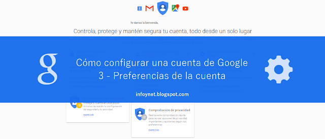 Cómo configurar una cuenta de Google (3) Preferencias de la cuenta