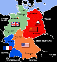 Resultado de imagen de zona dividida de alemania tras el acuerdo de alemania