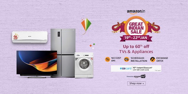 Amazon TV and Appliances products Upto 60% Off