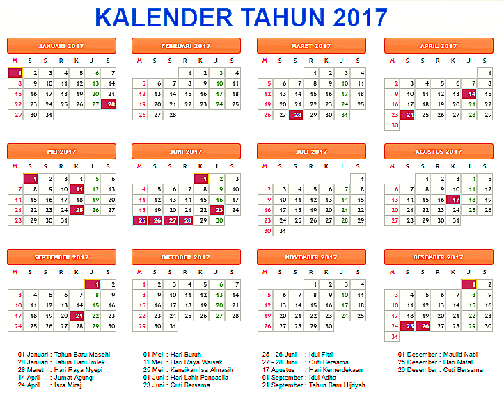 Kalender Indonesia Lengkap Dengan Libur Nasional Dan Cuti Bersama Tipstriksib