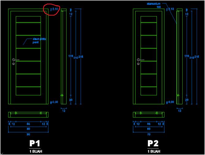 Terbaru 23 Pintu  Geser Cad 