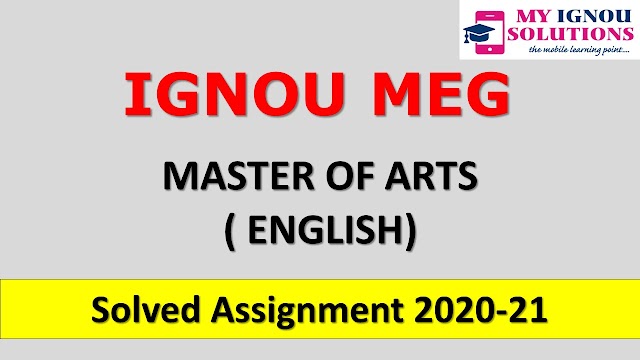 MEG Solved Assignment 2020-21