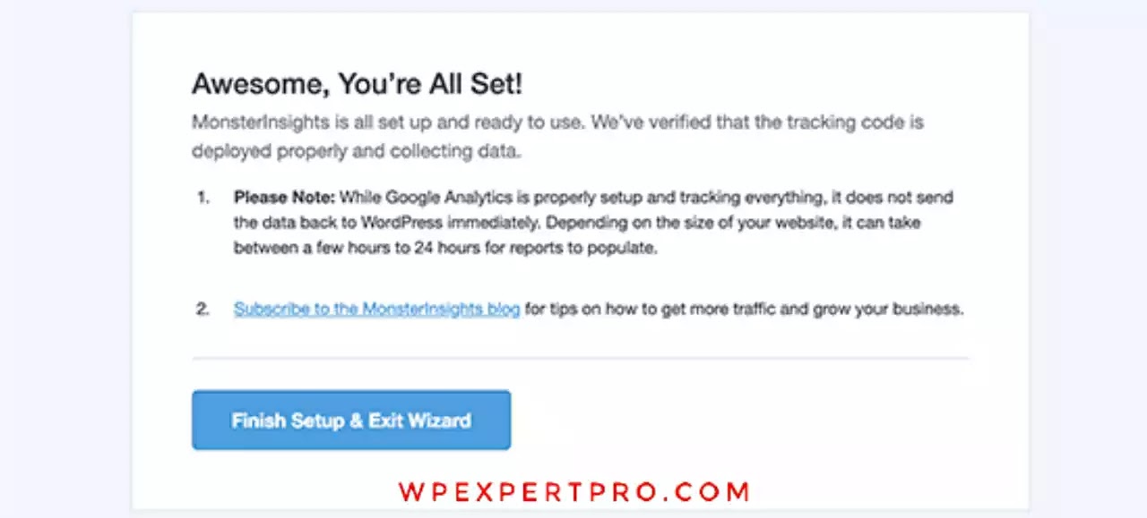 Successfully google analytics installed