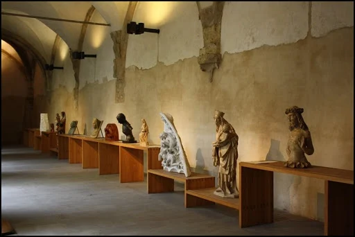 Statues on display at St Agnes of Bohemia