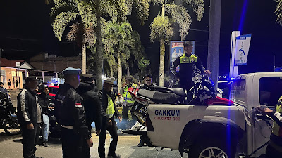 Polresta Bukittinggi Gelar Cipta Kondisi, Antisipasi Balap Liar 11 Unit Sepeda Motor Diamankan