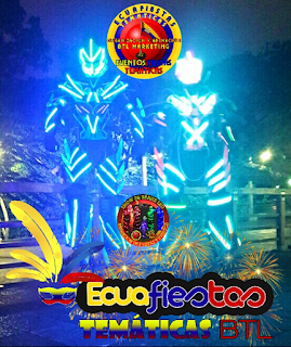 Show Hora Loca en Guayaquil Samborondon Robots Led Ecuador Cabina Fotografica TikTok 360°