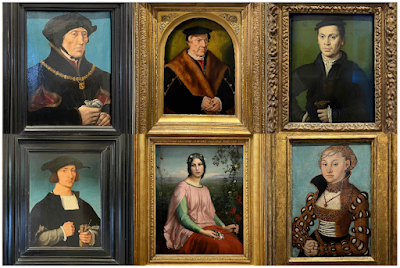 A composite image of six painting from the Museum of Fine Arts in Lyon, France that demonstrate sprezzatura.
