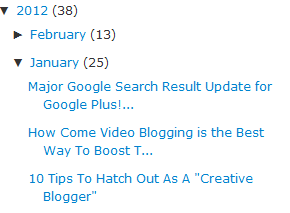 rel="archives" links in blogegr