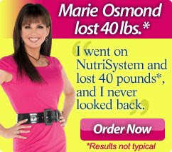 Marie Osmond Nutrisystem Weight Loss