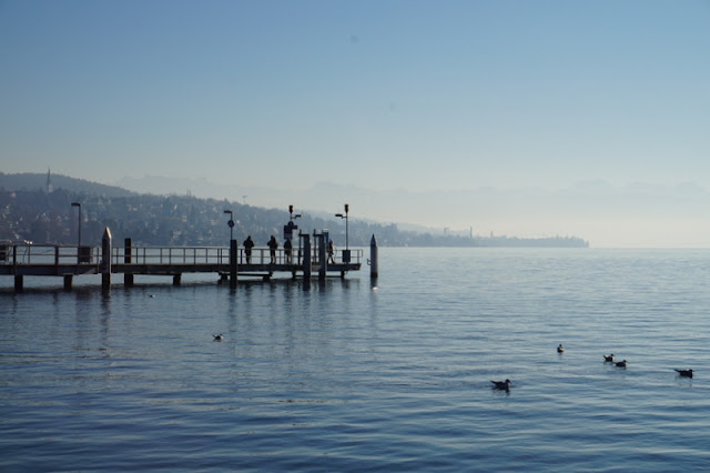 Zürich järvi laituri