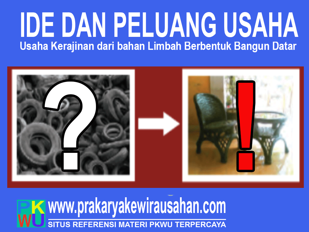 Perencanaan Usaha Kerajinan  dari Bahan Limbah  Berbentuk 