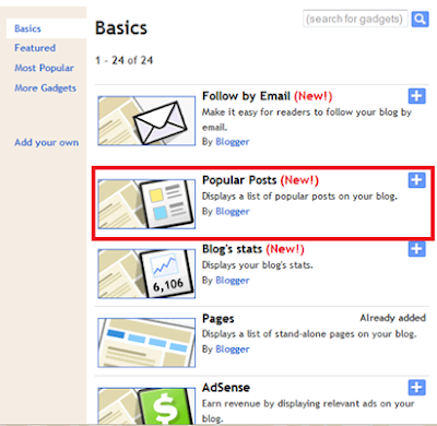 Modifikasi Popular Posts Widget Blogger #1