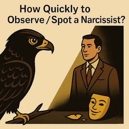How Quickly to Observe / Spot a Narcissist?