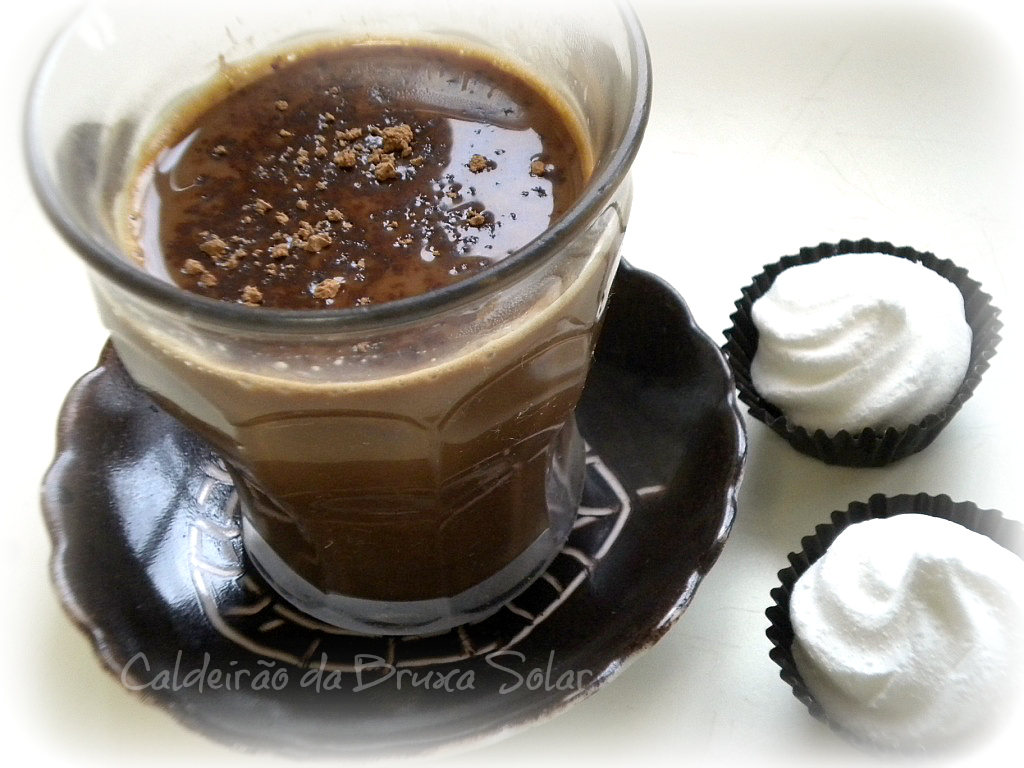 Café mocha, uma mistura de expresso e chocolate