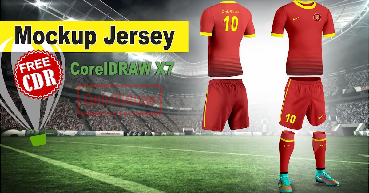 Download Desain Mockup Jersey dengan CorelDRAW - TUTORiduan.com