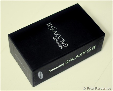 Liten Snygg Svart Kartong till Samsung I9100 Galaxy S II (S2)
