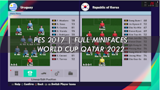 PES 2017 | FULL MINIFACES  WORLD CUP QATAR 2022