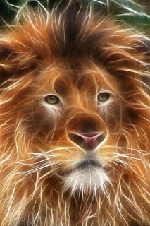 3D Lion Wallpapers for iPhone 4