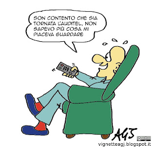 auditel, tv, spettacolo, satira vignetta