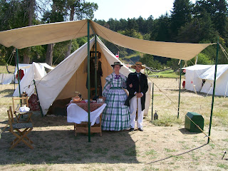 HBC officer reenactors, 2016 San Juan Island Encampment