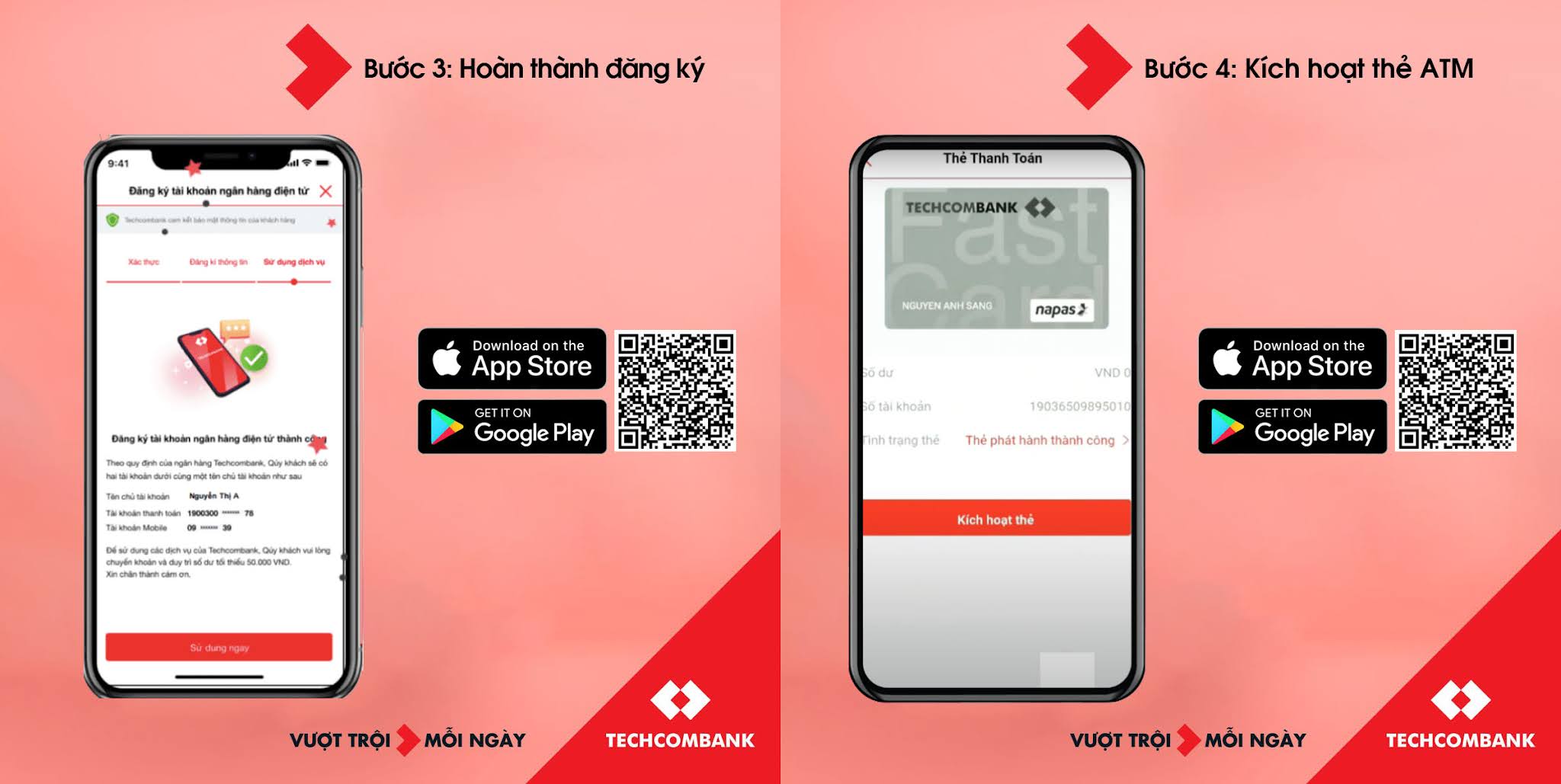 Hướng dẫn cách mở tài khoản ngân hàng Techcombank online