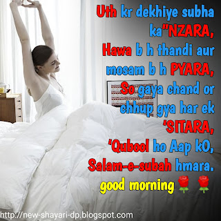 Good morning shayari with image in hindi