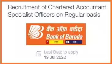 BoB Chartered Accountant Vacancy Recruitment 2022