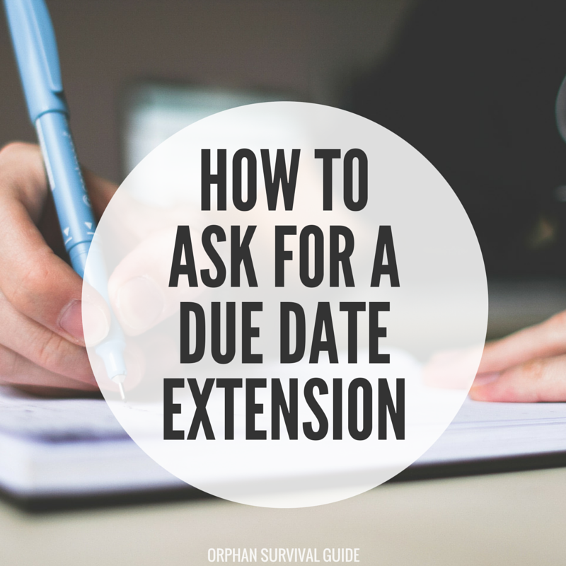 how to ask for a due date extension