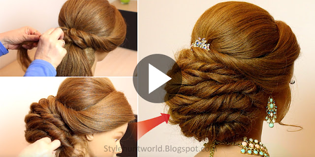 Learn - How To Make Easy Bridal Prom Hairstyle, See Tutorial