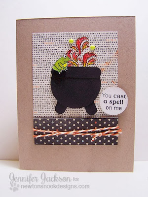 Halloween Cauldron Card using Magical Dreams by Newton's Nook Designs