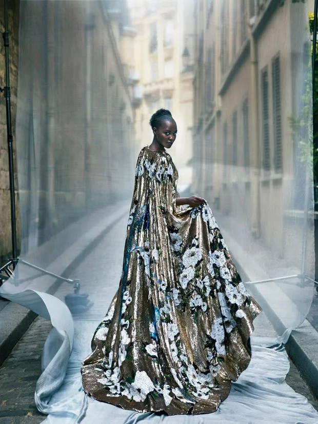 Lupita Nyong'o is glamorous for Vogue US October 2015