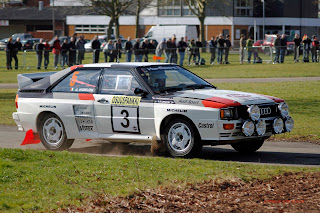 Works Audi Quattro rally car.